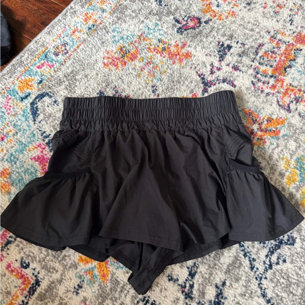 Free People Black Skorts with Chic Design